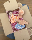 Mini dress up doll gift set