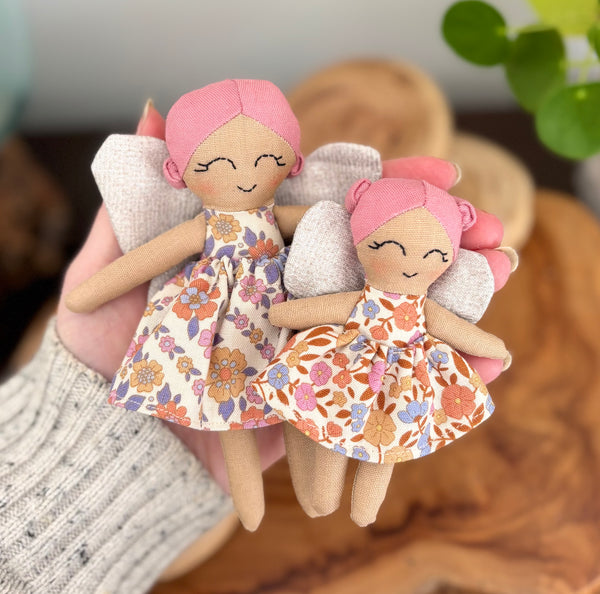 Mini and tiny fairy doll set