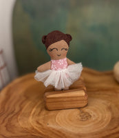 Ready made dollhouse doll - toddler girl 8cm