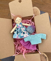Mini dress up doll gift set