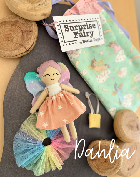 “Dahlia” Surprise fairy doll set