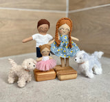 Custom order Dollhouse family dolls 1:12 - current 4 week turn around