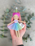 Custom made to order - Mini Happy birthday doll