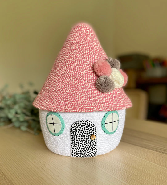 27cm extra large Fairy house woven basket