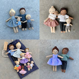 Custom order Dollhouse family dolls 1:12 - current 4 week turn around