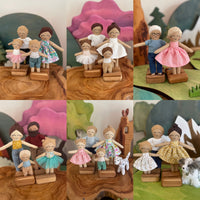 Custom order Dollhouse family art dolls 1:12 - current 6 week turn around